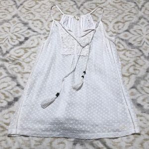 White tank top; Miami brand; Size S